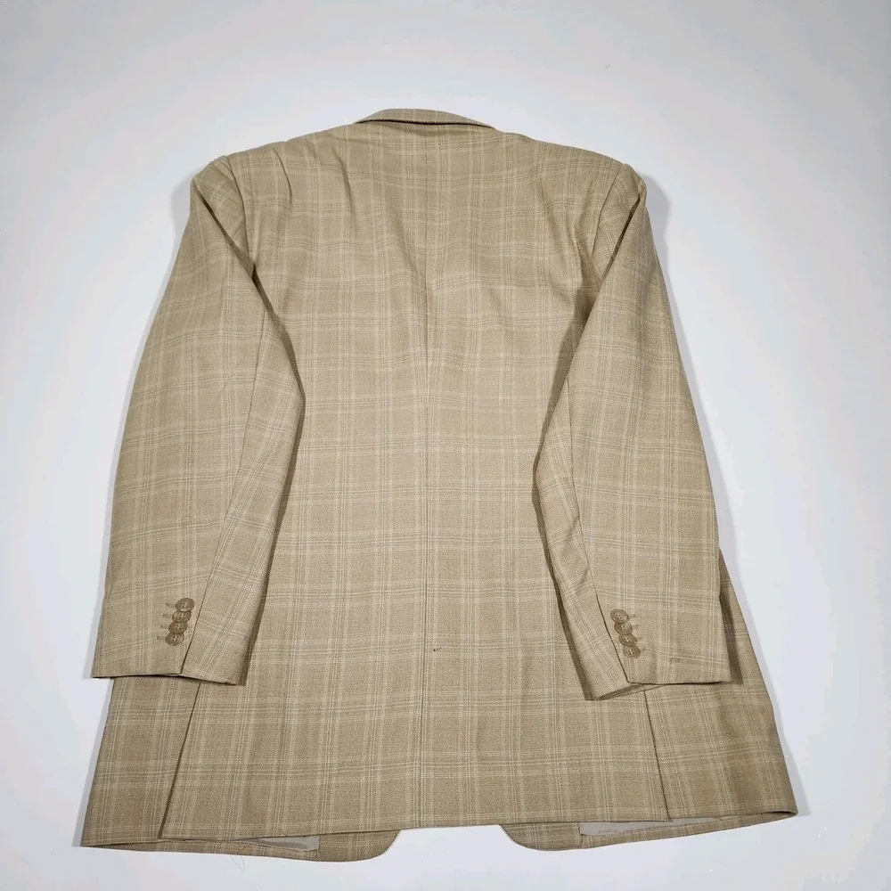 Coppley Sport Coat Men's Ermenegildo Zegna‎ Cloth Brown Plaid 42